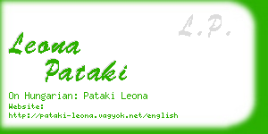 leona pataki business card